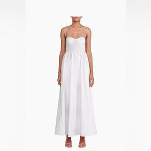 STAUD White Maxi Dress